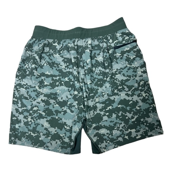 Lululemon Men's T.H.E. Short 9" Athletic Lined Micro Camo Print Sz L - Picture 3 of 10